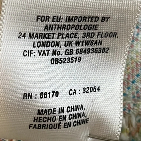 Pilcro and The Letterpress Cotton Button Front Striped Denim Skirt - Size 12 - Picture 8 of 8